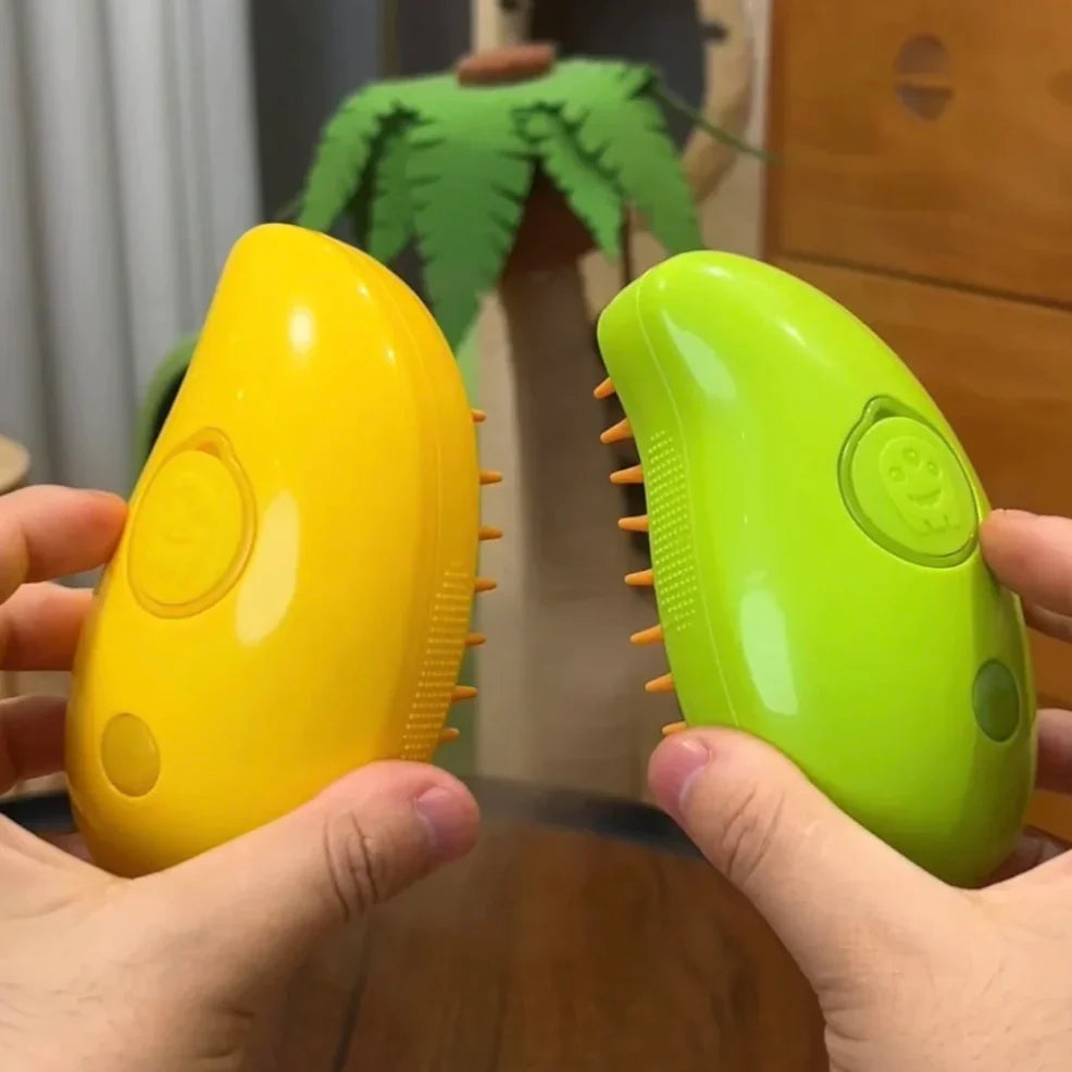 Escova VaporCare™ – Remove Pelos e Relaxa o Seu Pet com Vapor Suave