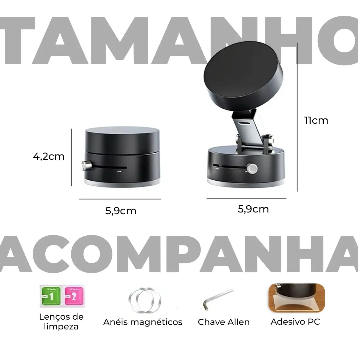 MagHold™ – Suporte Magnético Seguro e Prático para o Seu Dia a Dia