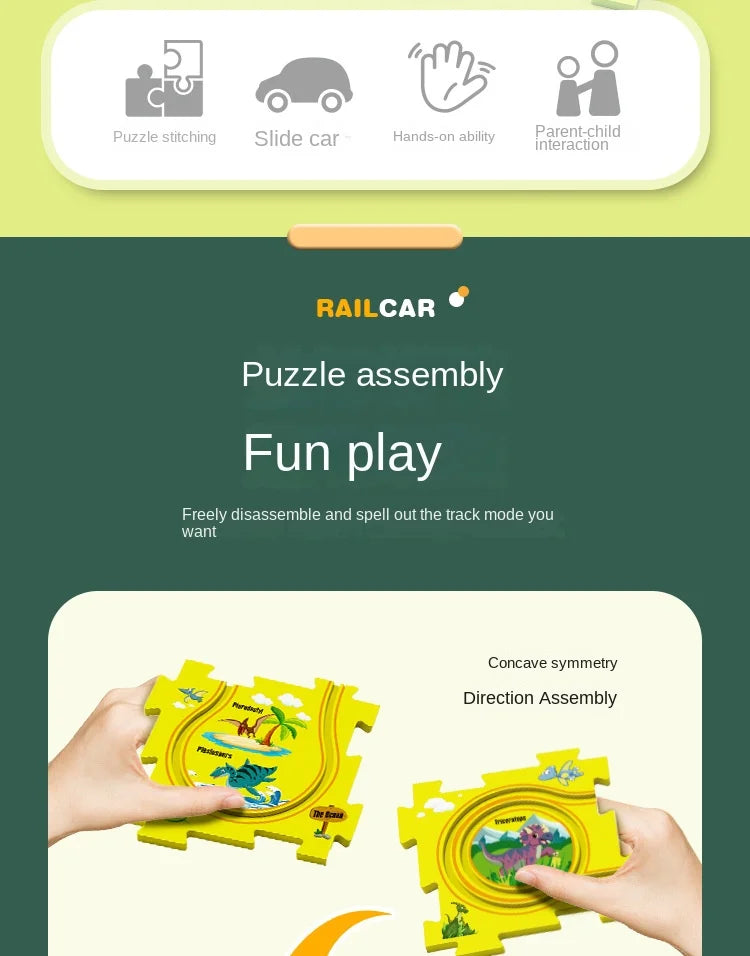 Puzzle Car Elétrico de Ferrovia - Essential