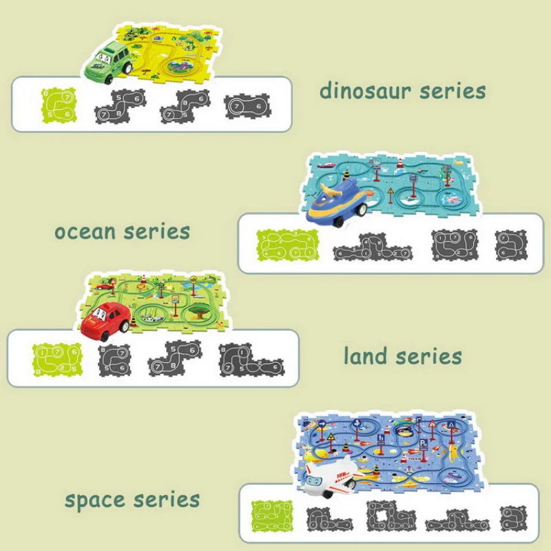 Puzzle Car Elétrico de Ferrovia - Essential