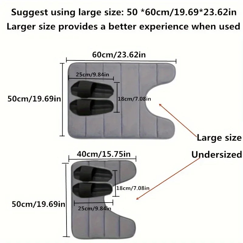 AquaSoft Mat™ – Super absorbent foam that keeps your bathroom dry and comfortable