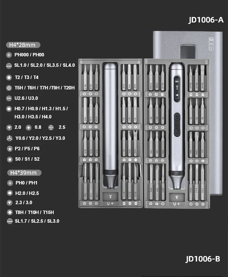 Chave de Fendas Elétrica de Precisão 51 em 1 - Essential