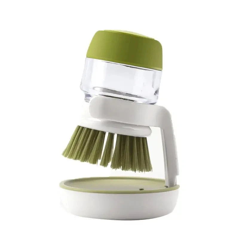 SoapScrub™ – A brush with a built-in dispenser that makes cleaning easy in one press