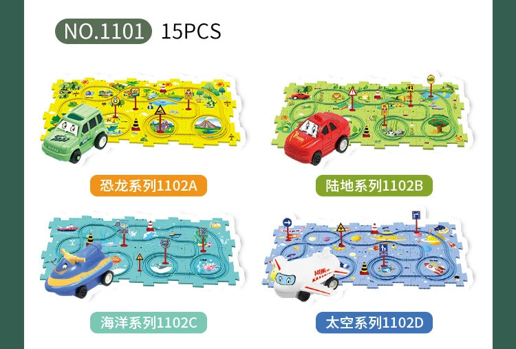 Puzzle Car Elétrico de Ferrovia - Essential