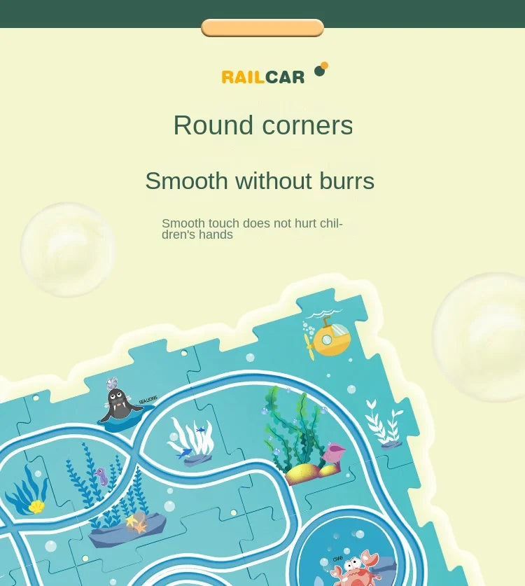 Puzzle Car Elétrico de Ferrovia - Essential