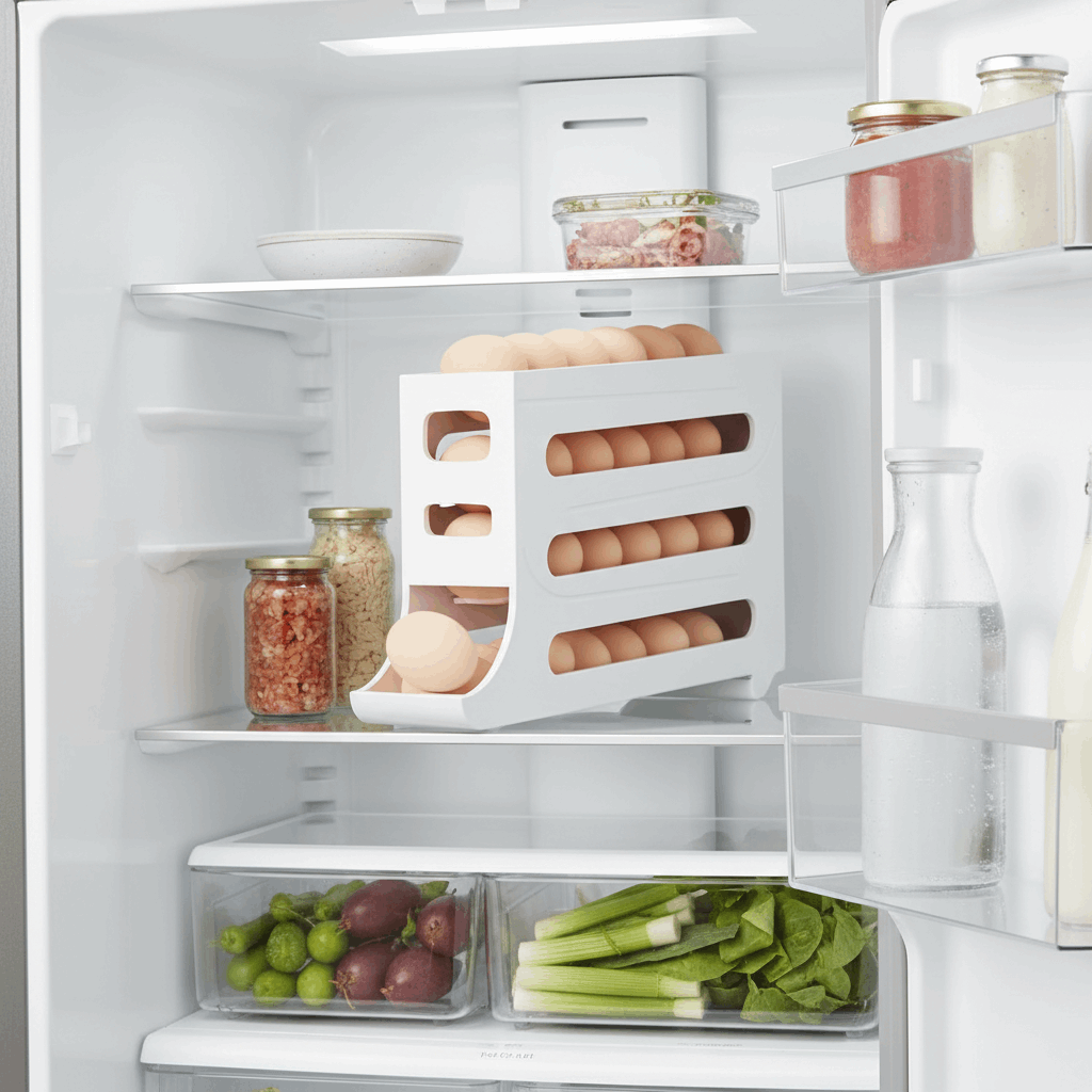 Dispensador organizado no frigorífico