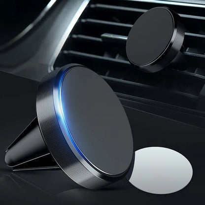 Magnetic Round Phone Holder Magnet Sticker for Car Interior Accessories GPS Air Vent Mount Mobile Stand