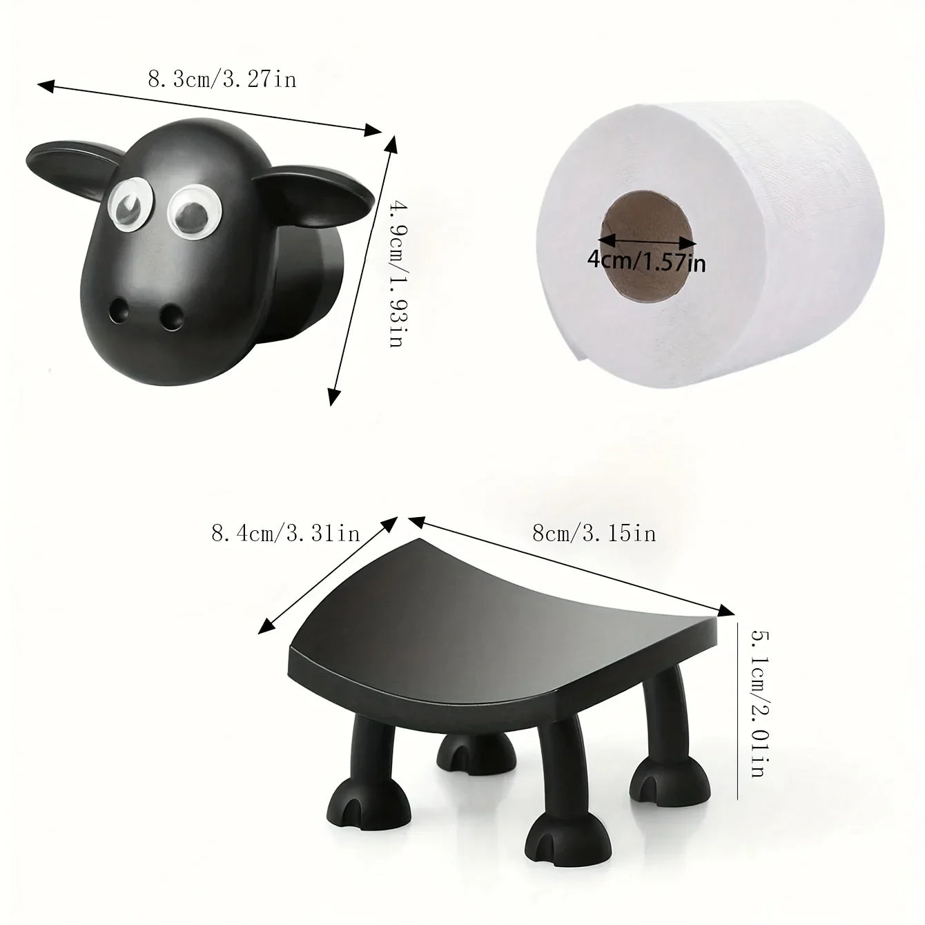 SheepRoll™ – Un soporte creativo que convierte el papel higiénico en un divertido elemento decorativo