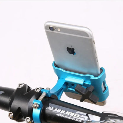 Motorcycle Bicycle Phone Holder Aluminum Alloy 360 Rotate Anti-slip Bracket Support GPS Clip Bike Phone Stand for iPhone Xiaomi