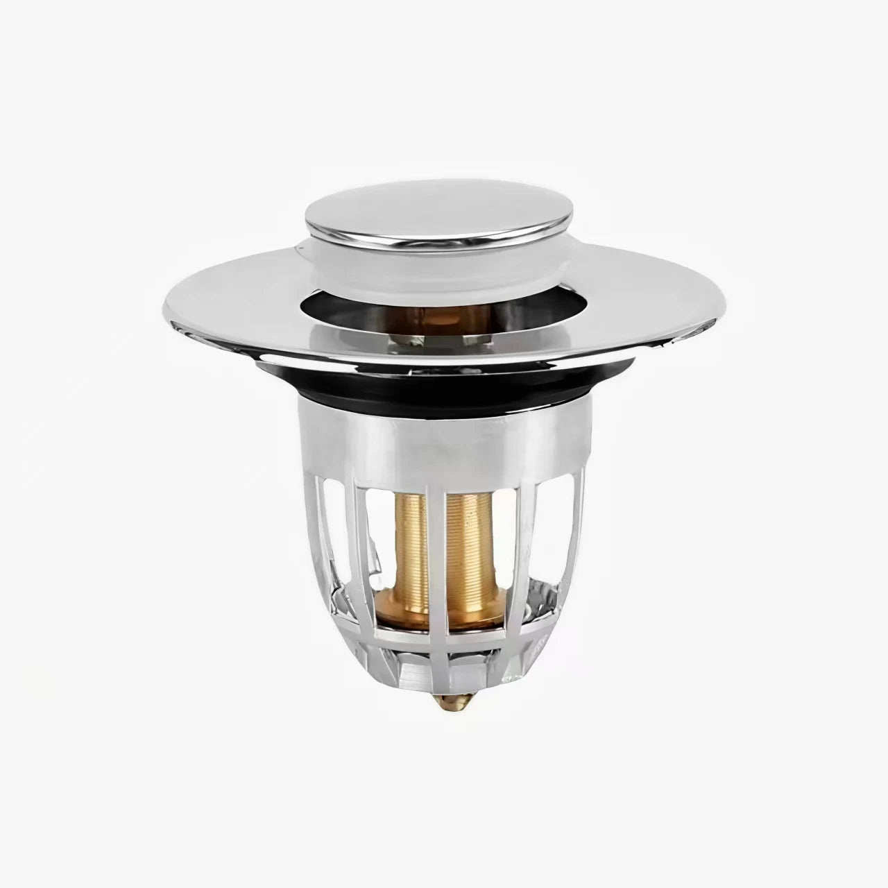 PopDrain™ – Un desagüe inteligente con sistema push-click fácil y filtro anti-obstrucción.