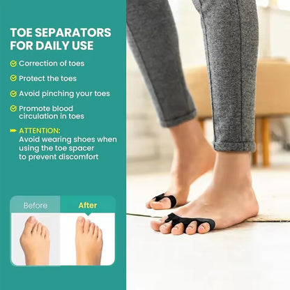 ToeAlign™ – Separators that align the toes and reduce pressure on the feet