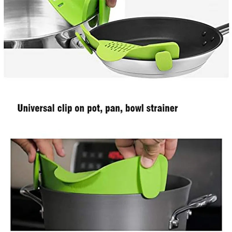 ClipDrain™ – A practical strainer that clips directly onto your pot for quick use