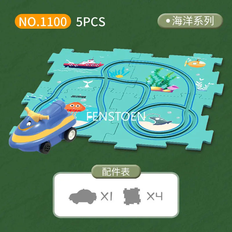 Puzzle Car Elétrico de Ferrovia - Essential