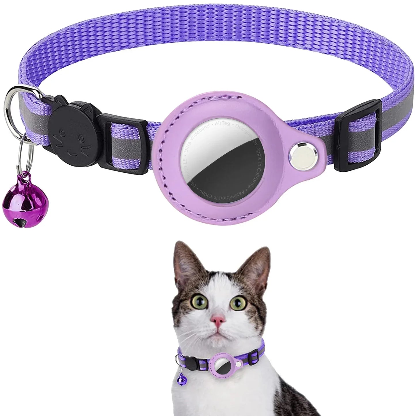 PawTrack™ – A secure collar with AirTag support to keep track of your pet