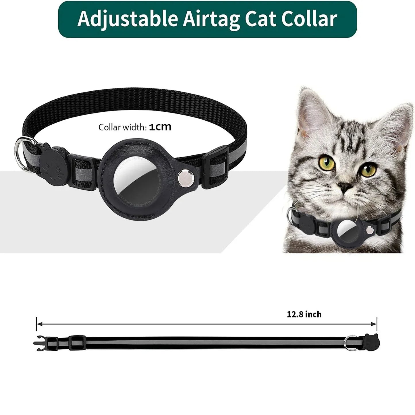 PawTrack™ – A secure collar with AirTag support to keep track of your pet