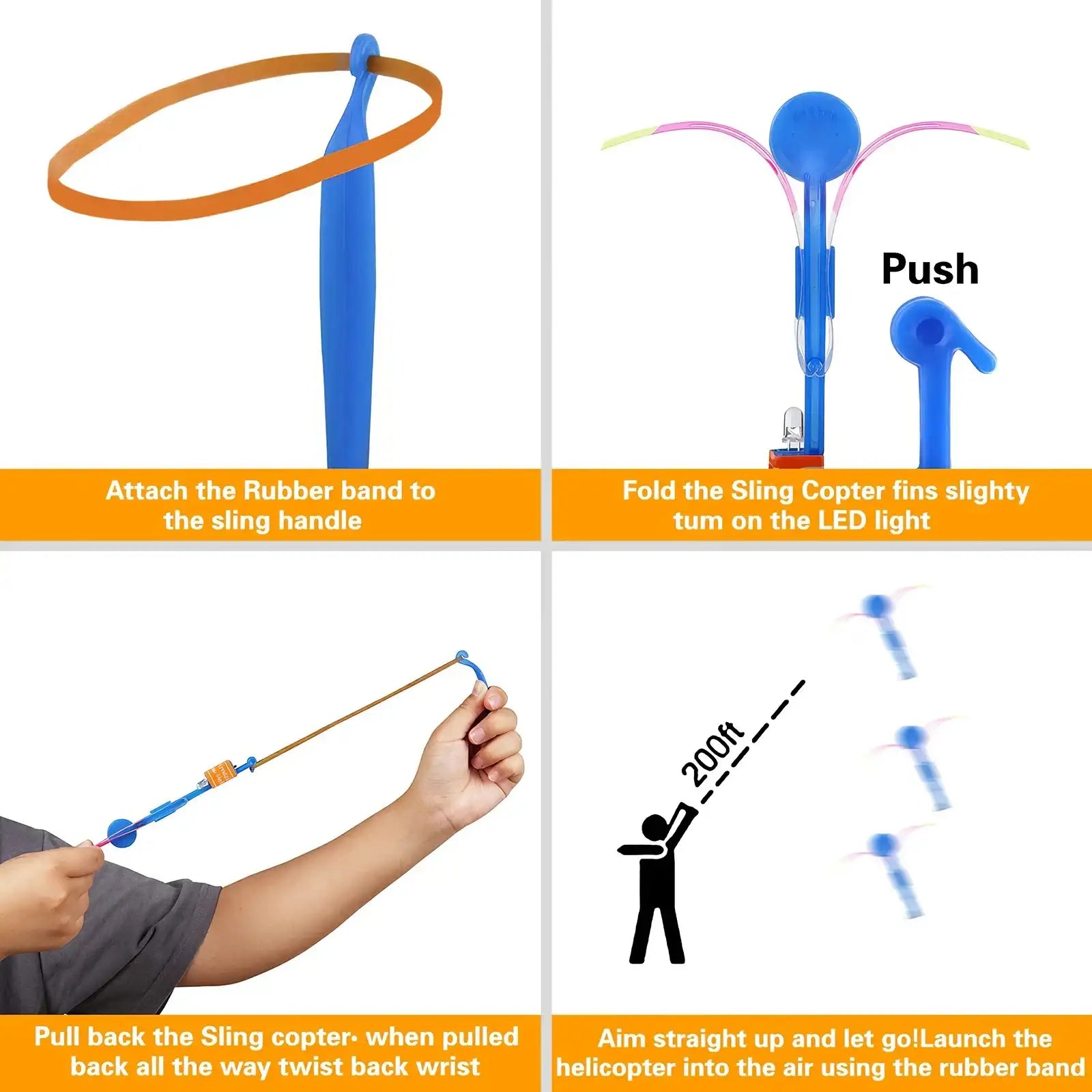 GlowRocket™ – Bright fun that launches into the sky with LED lights