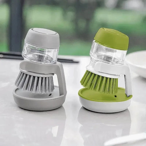 SoapScrub™ – A brush with a built-in dispenser that makes cleaning easy in one press
