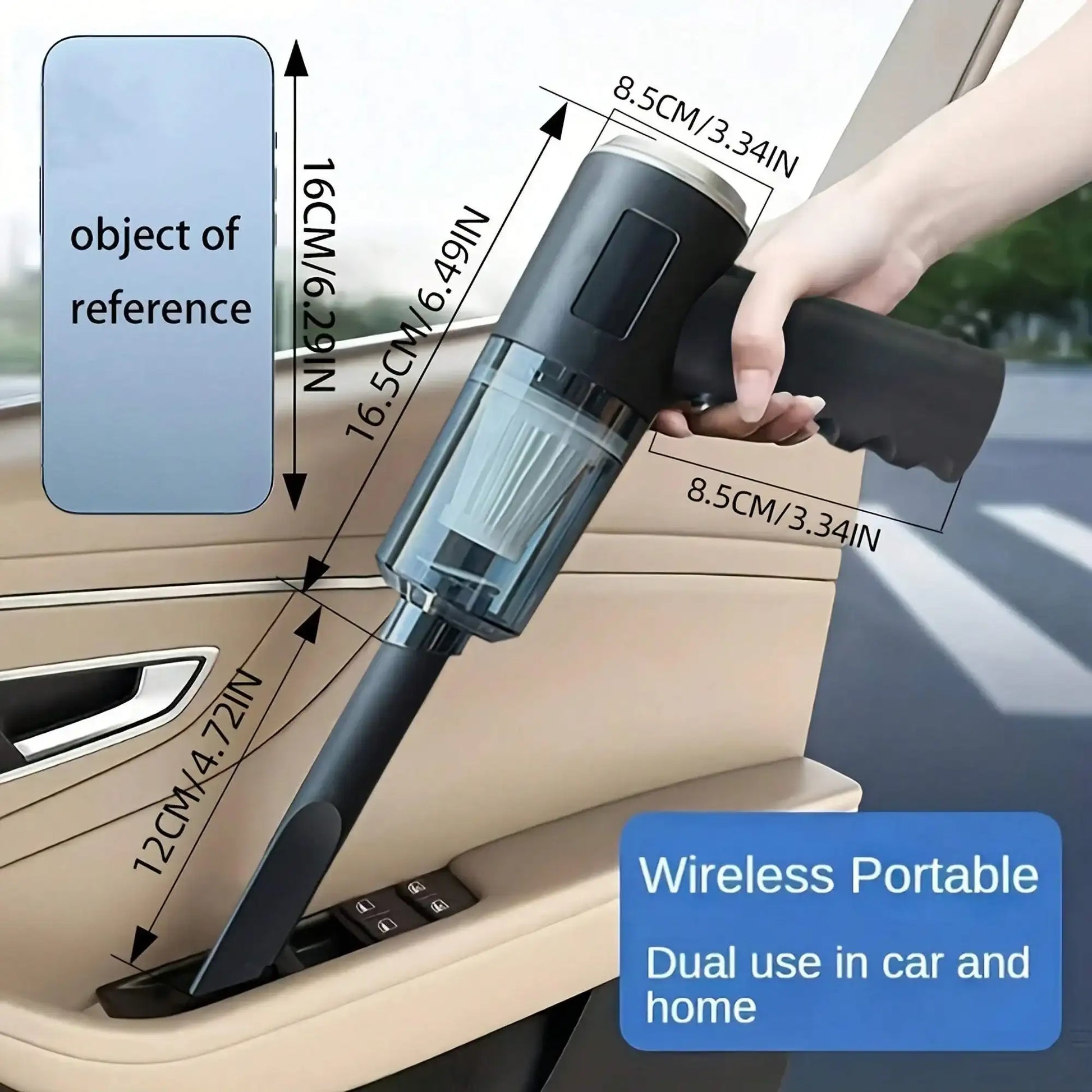 VacuBlast™ – A 3-in-1 vacuum that powerfully sucks and blows away dirt