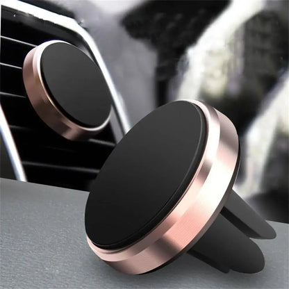 Magnetic Round Phone Holder Magnet Sticker for Car Interior Accessories GPS Air Vent Mount Mobile Stand