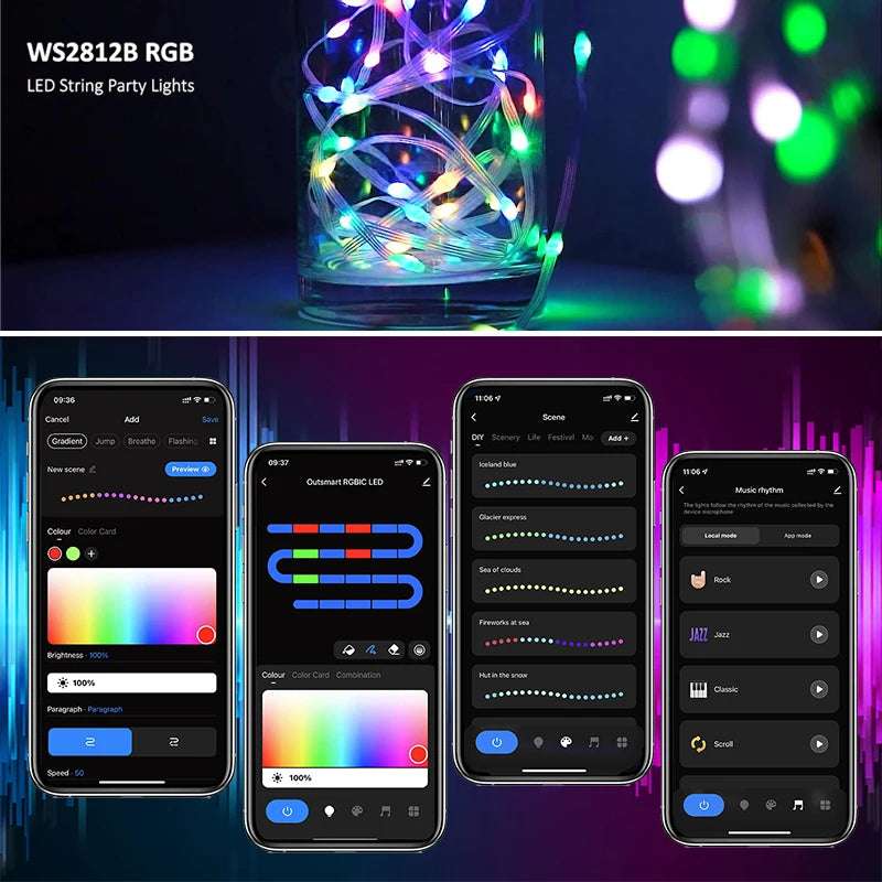 Luzes de Natal LED USB TUYA - Essential