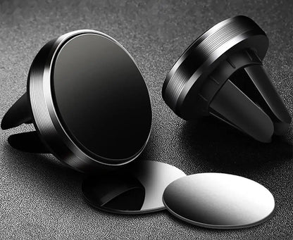 Magnetic Round Phone Holder Magnet Sticker for Car Interior Accessories GPS Air Vent Mount Mobile Stand