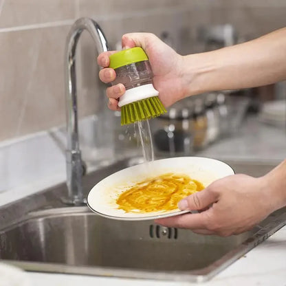 SoapScrub™ – A brush with a built-in dispenser that makes cleaning easy in one press