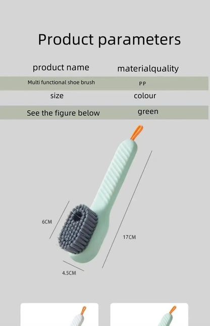 ShoeScrub™ – A brush with a built-in dispenser that removes dirt from shoes with ease