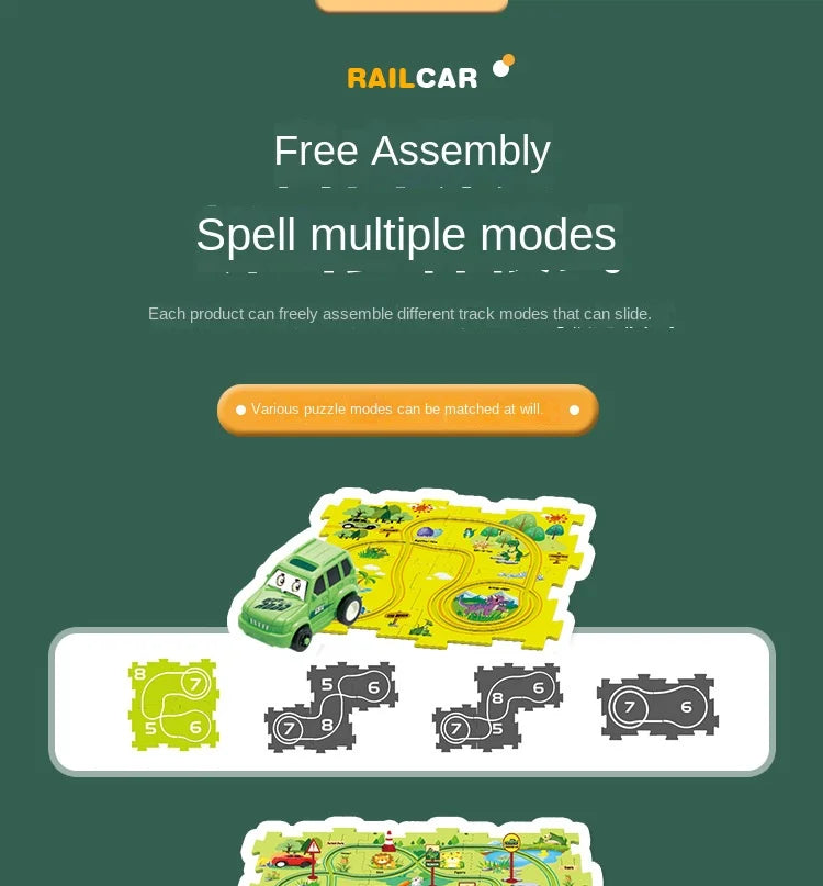 Puzzle Car Elétrico de Ferrovia - Essential