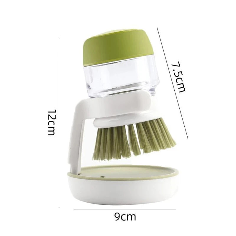 SoapScrub™ – A brush with a built-in dispenser that makes cleaning easy in one press