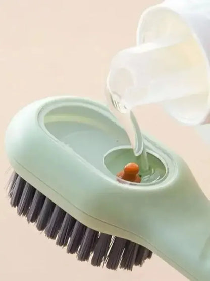 ShoeScrub™ – A brush with a built-in dispenser that removes dirt from shoes with ease