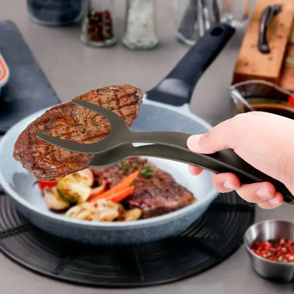 FlipGrip™ – Tongs and spatula in one to flip and grab with ease