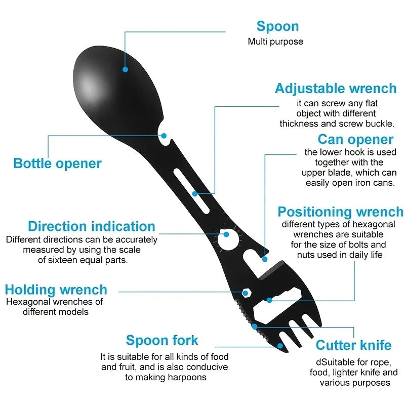 ToolSpork™ – A 10-in-1 spork that combines a utensil and tool in one