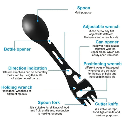 ToolSpork™ – A 10-in-1 spork that combines a utensil and tool in one