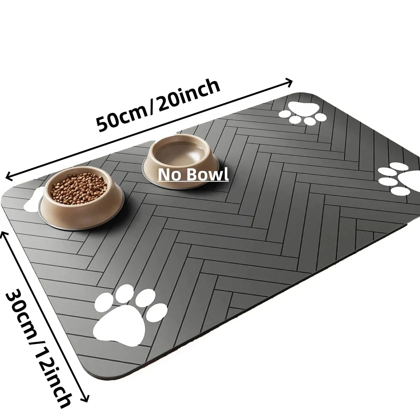 PawDry Mat™ – An absorbent mat that keeps your pet’s feeding area clean and dry