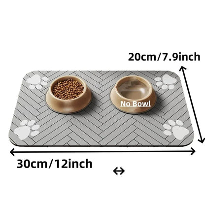 PawDry Mat™ – An absorbent mat that keeps your pet’s feeding area clean and dry