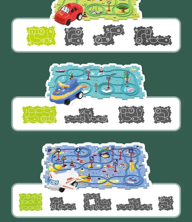 Puzzle Car Elétrico de Ferrovia - Essential