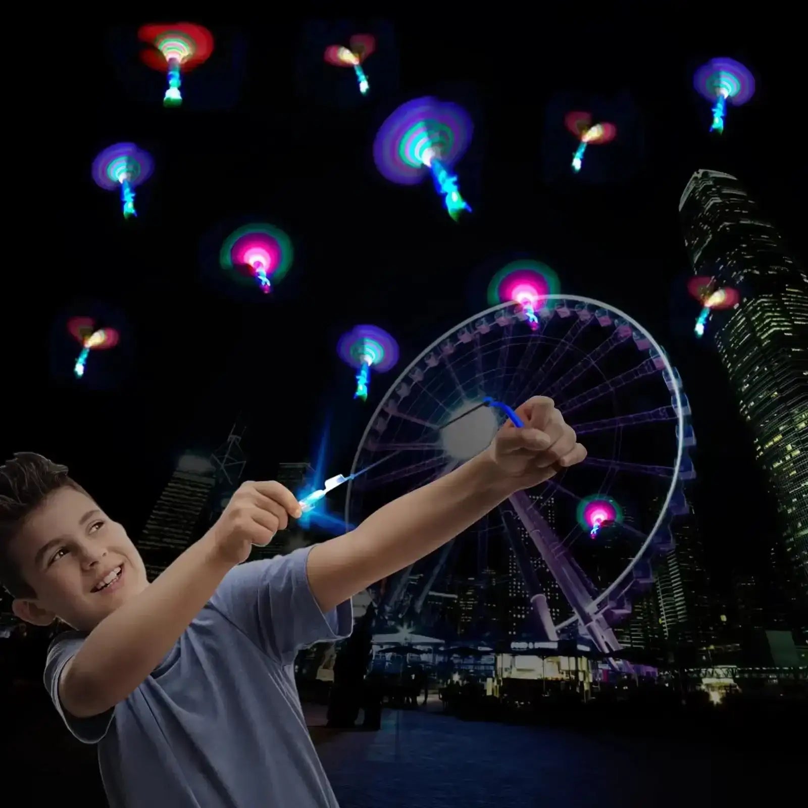 GlowRocket™ – Bright fun that launches into the sky with LED lights