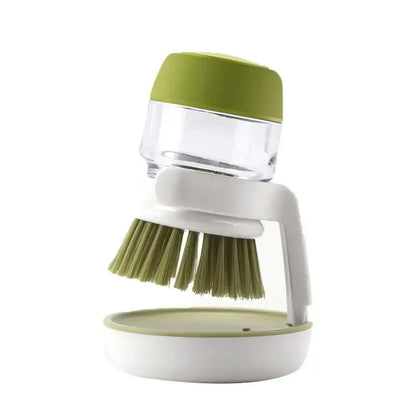 SoapScrub™ – A brush with a built-in dispenser that makes cleaning easy in one press