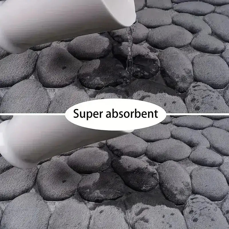 PebbleSoft™ – A textured mat that provides comfort and stability with every step