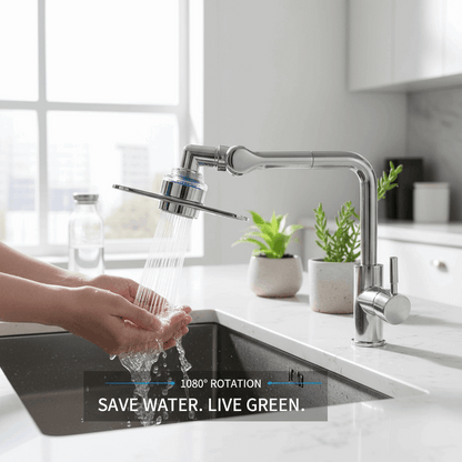 Espumador a poupar água com padrão de spray eficiente