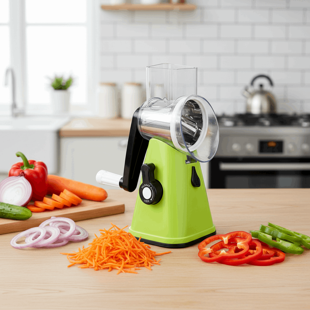 MultiCorte com vários legumes cortados