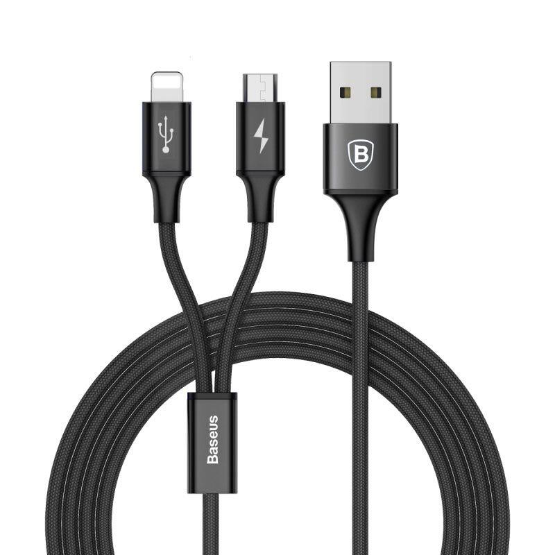2-in-1 USB Cable 3A 1.2M - Essential