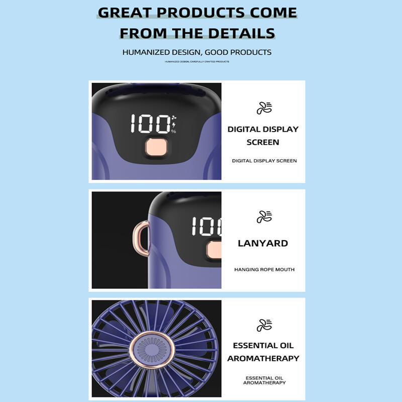 BreezeGo™ – Ventilador Portátil e Silencioso para Ar Fresco em Qualquer Lugar